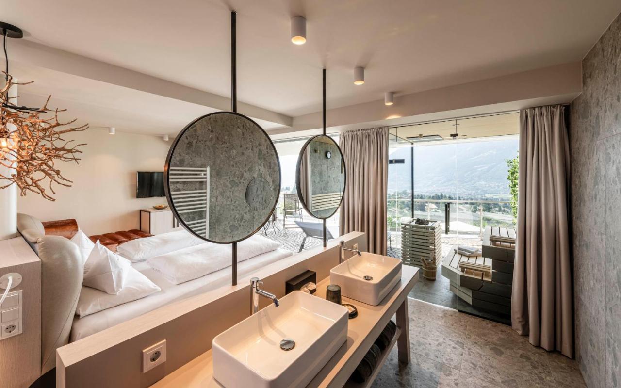 Hotel Mitterplatt Schenna Bagian luar foto